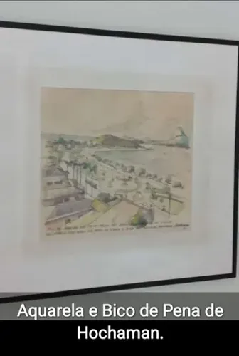 Quadro Aquarela, "Pão Açúcar/ Botafogo, Rj"