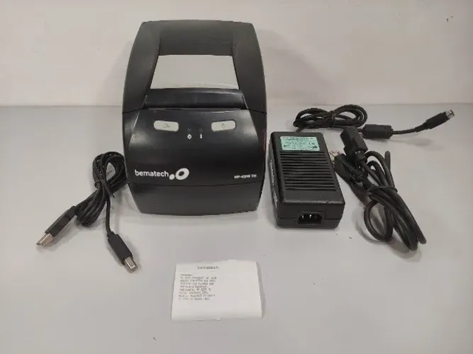 Impressora Térmica Bematech Mp-4200th Usb Com Fonte Ok 8yu Preto 127/220v (Usado)