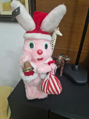 Coelho de Pelúcia Duracell Natalino 1994