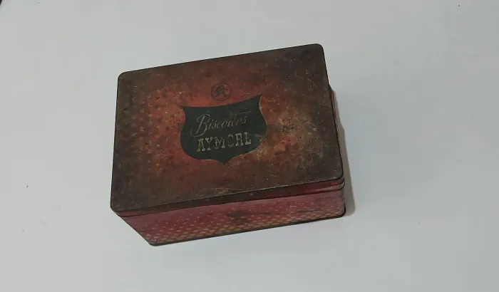 Caixa de Biscoitos Colecionáveil Aymore Antiquíssima 