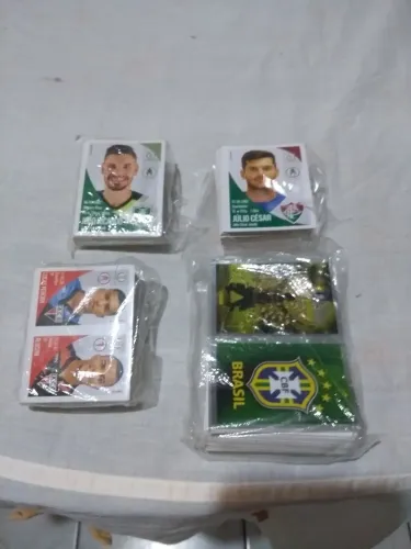 Lote completo das figurinhas novas do Campeonato Brasileiro 2018.