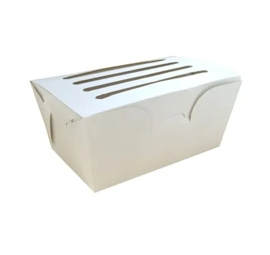 Caixa branca para batata frita 