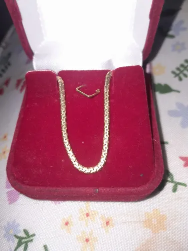 Tornozeleira em Ouro 18k (750) Malha Veneziana - Aprox. 5g