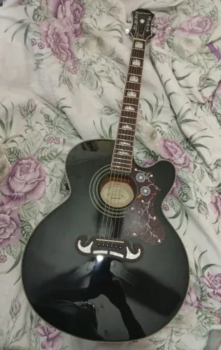 Violão Epiphone EJ-200CE/BK
