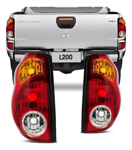 Lanterna Traseira L200 Triton Direita 07/16 Tricolor Direito Vermelho