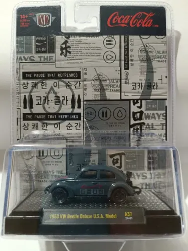 M2 Machines Volkswagen fusca Coca-Cola A37 1953 Beetle Deluxe USA Model