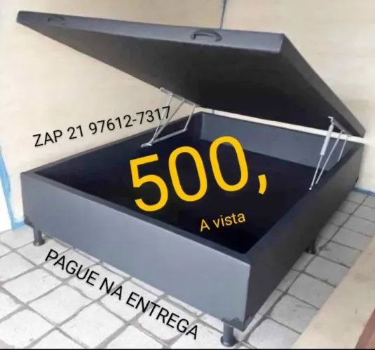 Base box baú casal (Pague na entrega)