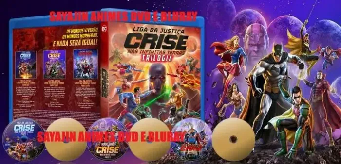 Liga da Justiça Crise nas Infinitas Terras Trilogia Blu-ray