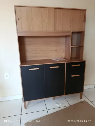 Armário de Cozinha 1,20 m Kit Cozinha Microlar - Já Entrega e Monta