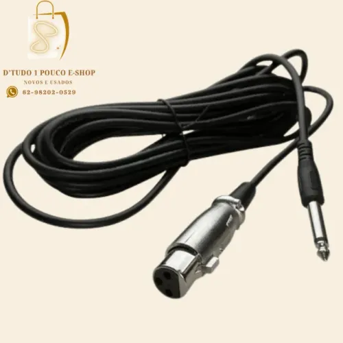 Cabo Microfone P10 - Xlr Fêmea 8 Metros