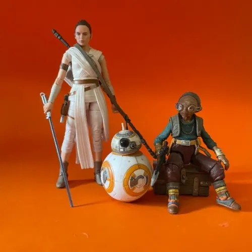 Star Wars Black Series Rey jedi, BB8 & Maz Kanata
