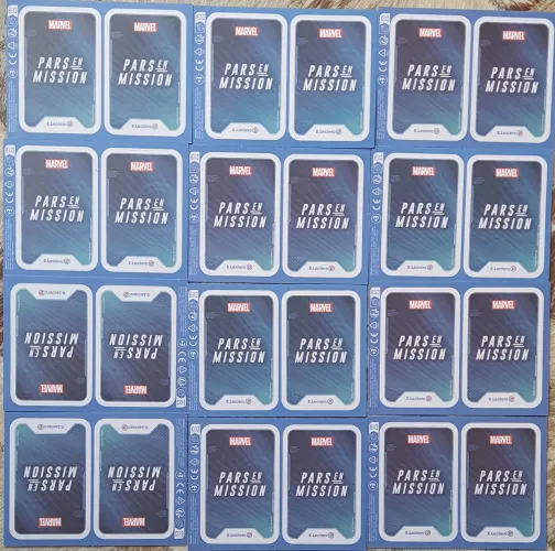 48 Cards Cartas Colecionáveis Marvel - Pars en Mission