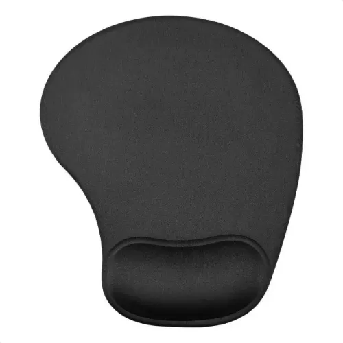 Mouse Pad Ergonômico Preto Base Antiderrapante Apoio Pulso