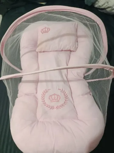 Berço portátil com mosquiteiro menina princesa