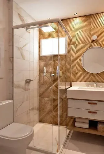 Box de vidro para banheiro com design moderno