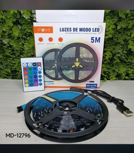 FITA DE LED DE 5 METROS (ACOMPANHA CONTROLE)