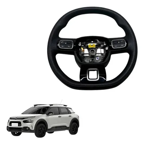 Volante Direcao Comandos C4 Cactus 1.6 2019 2023 Original Preto