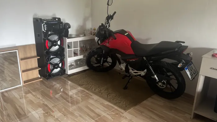 Honda CG 160 Start 2025 Vermelha e Preta 0km, emplacada, único dono