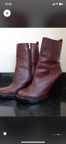 Bota média em COURO Santa Lolla Original