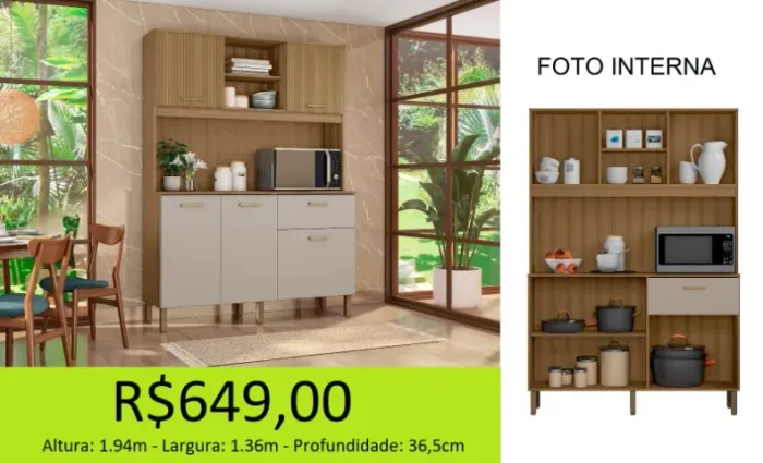 Armário novidade ideal para espaços compactos