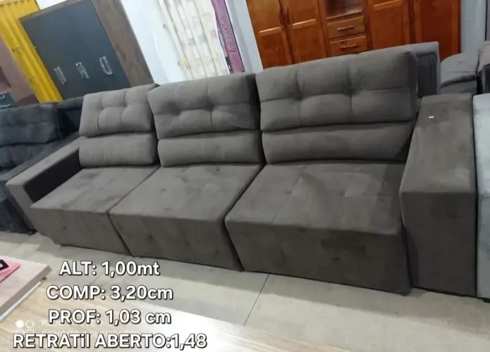 Sofá retrátil e reclinavel 