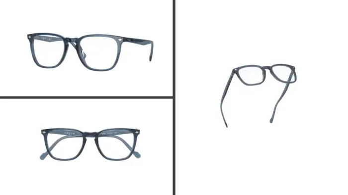 Armação de Óculos de Grau Vogue VO5350 2760 51-19 - azul transparente - Original e nova