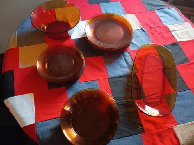 jogo de jantar duralex vintage