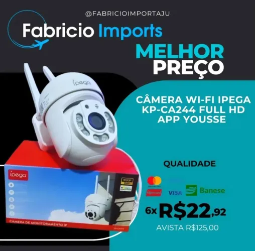 Câmera Speed Dome wi-fi Ipega