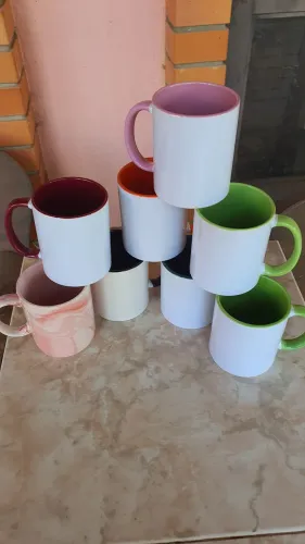 Canecas coloridas para sublimação 