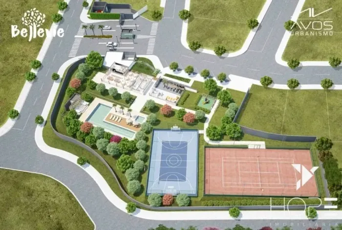 Condomínio Bellevie - terreno à venda com 344m² - plano - condomínio fechado - Cambé PR