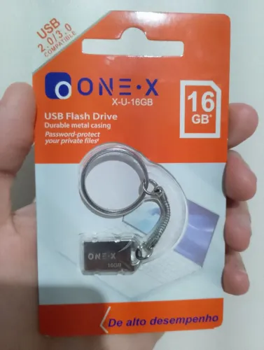 Pendrive 16GB ONE-X com chaveiro - Novo