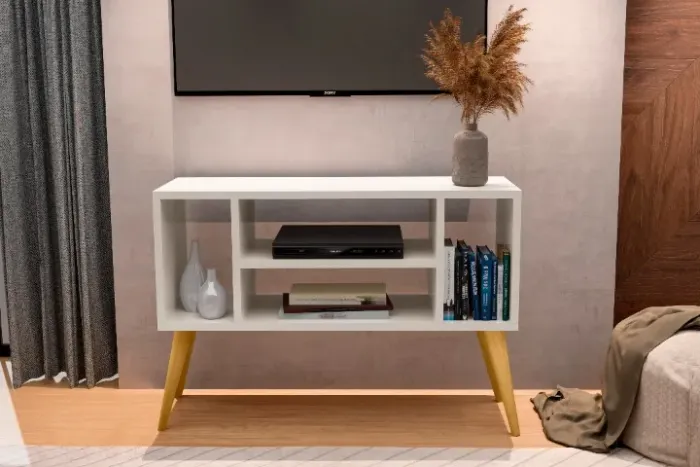 RACK YEN PARA TV'' ATÉ 42'' POL RETRÔ = FRETE + MONTAGEM GRÁTIS!