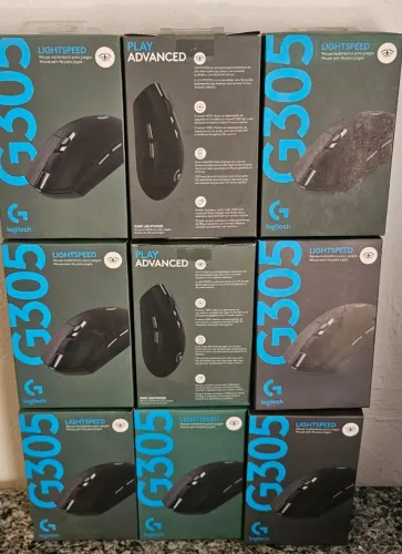 mouse gamer sem fio sensor optico 12000dpi logitech g305 preto novo lacrado nota e garanti