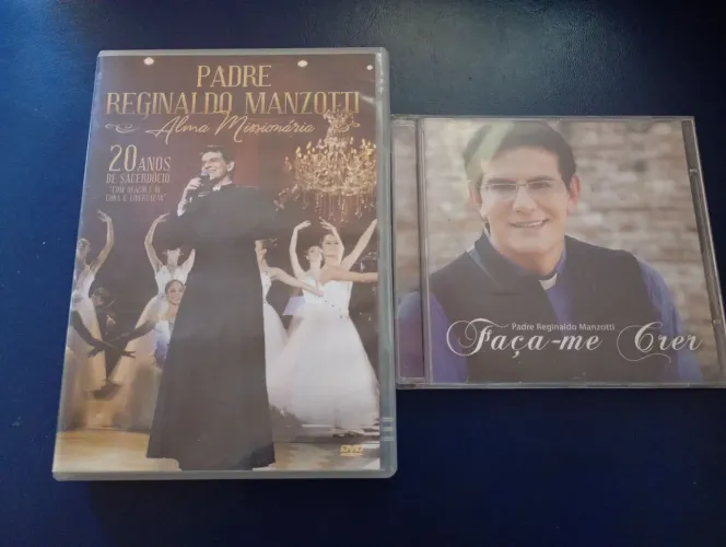 01 DVD E 01 CD JUNTOS DO PADRE REGINALDO MANZOTTI POR APENAS: 35,00
