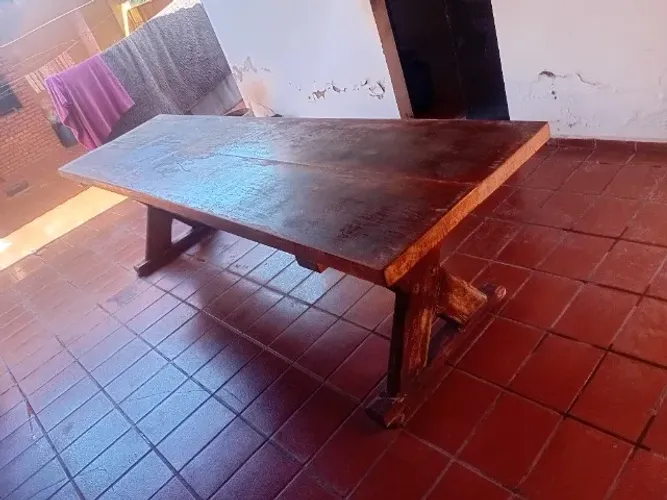 Mesa Grande Rústica (Madeira de qualidade / DOURADOS-MS)