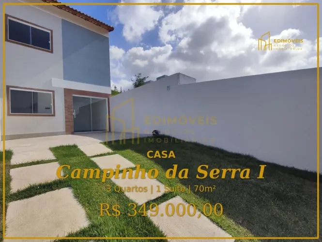 Campinho da Serra I: Casa com 3 Quartos e Quintal Perfeito para Lazer