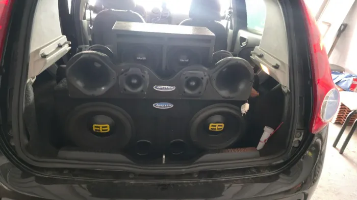 Som automotivo completo com 2 subs de 12?, 2 cornetas, 2 tweeters e módulos Taramps/Expert