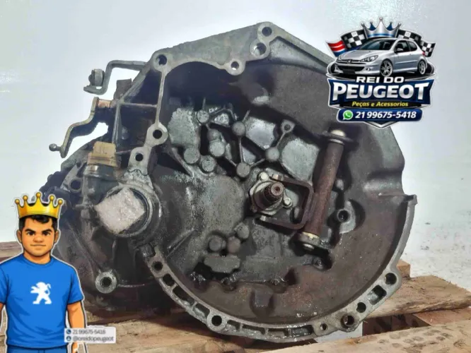 Caixa de marchas Peugeot 206 1.4 8v original usada (sistema de varão)