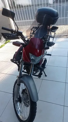 Moto Honda NX400 Falcon vermelha ano 2008 otimo estado