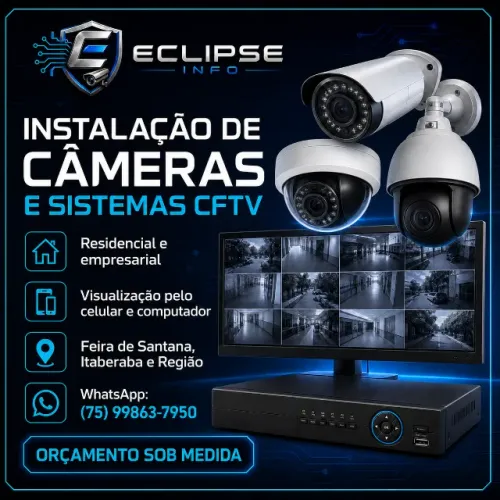 Instalação de Câmeras e CFTV