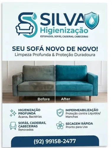 Limpeza de sofá 