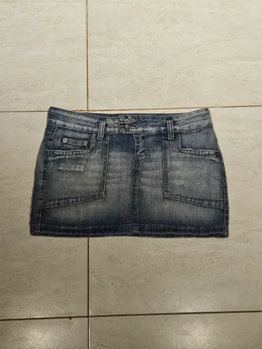 mini saia jeans g 