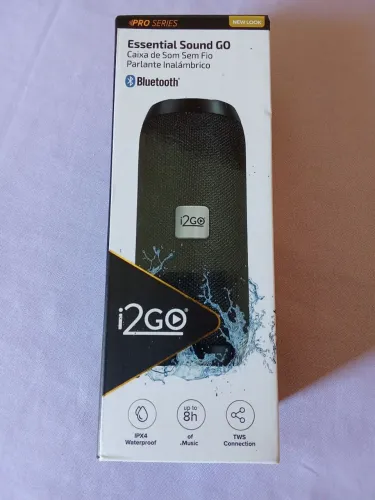 MINI CAIXA i2GO DE SOM BLUETOOTH E ENTRADA DE PEN DRIVE 