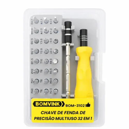 Kit Chaves Precisão 32 em 1 BomVink BOM-3102 Ferramenta Multiuso Profissional pode retirar