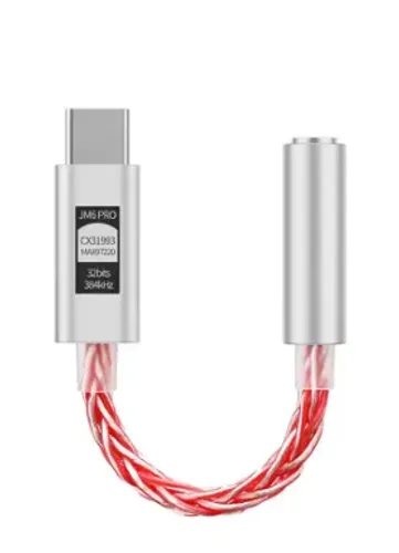 JCALLY JM6 Pro Tipo-C para 3,5 mm Dual DAC CX31993 MAX97220