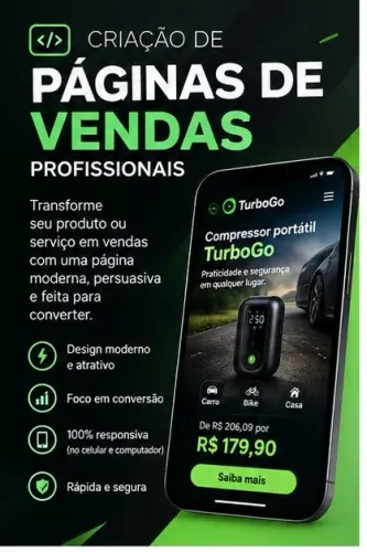 ? CRIAÇÃO DE PÁGINAS DE VENDAS PROFISSIONAIS