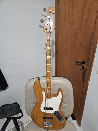 Contrabaixo Elétrico SX Sjb Jazz Bass Natural Marrom Usado - Condição moderada