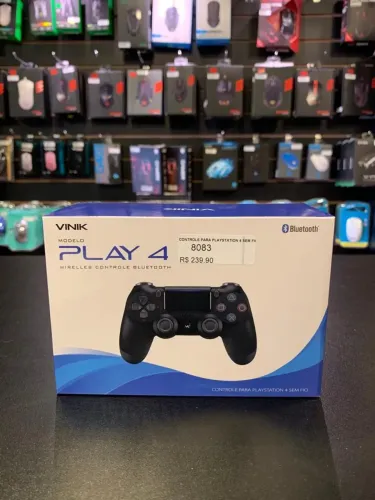 Controle Sem Fio Video Game PS4 Bluetooth | AJ-Q04-H