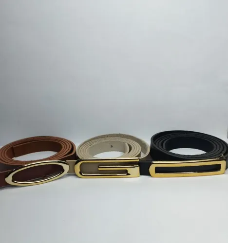 Kit com 3 cintos femininos 