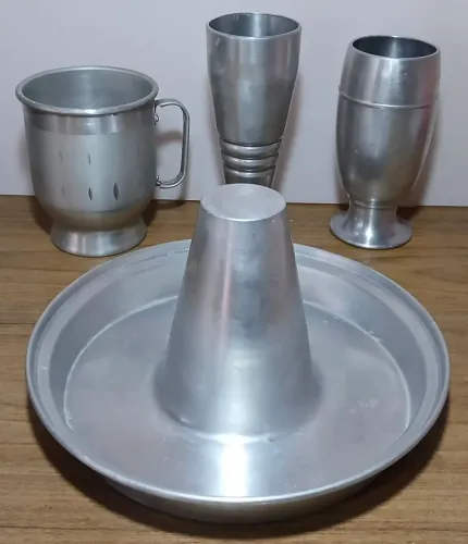 Conjunto de utensílios de cozinha de alumínio